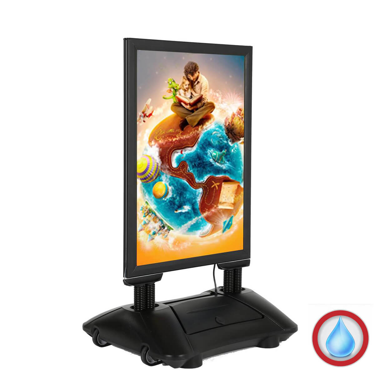 LED-Kundenstopper-wetterfest