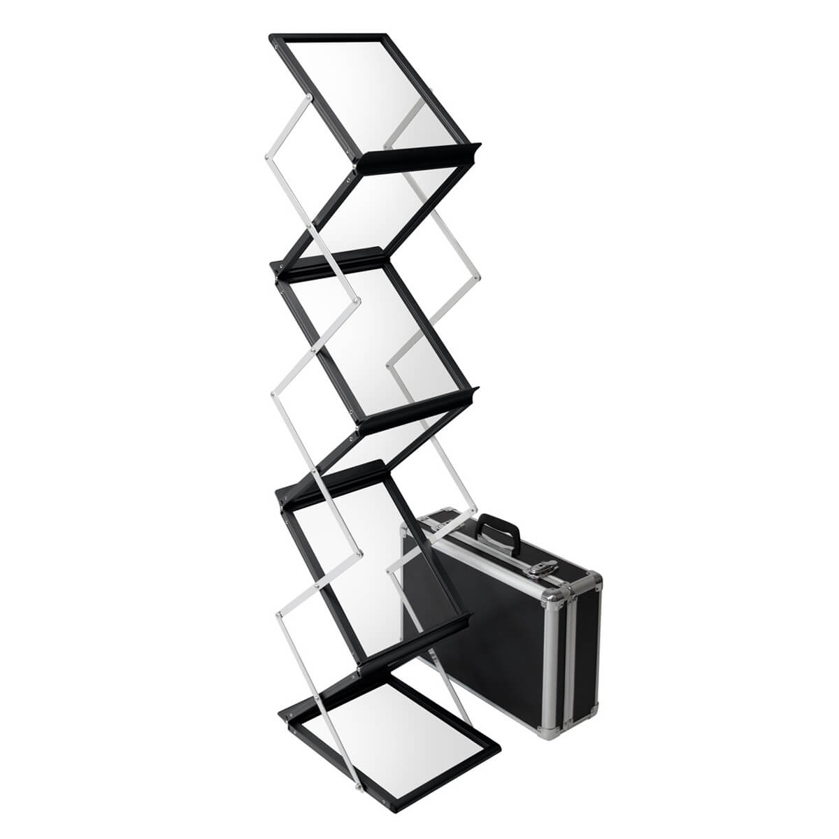 faltbarer-prospektstaender-schwarz-a4-koffer