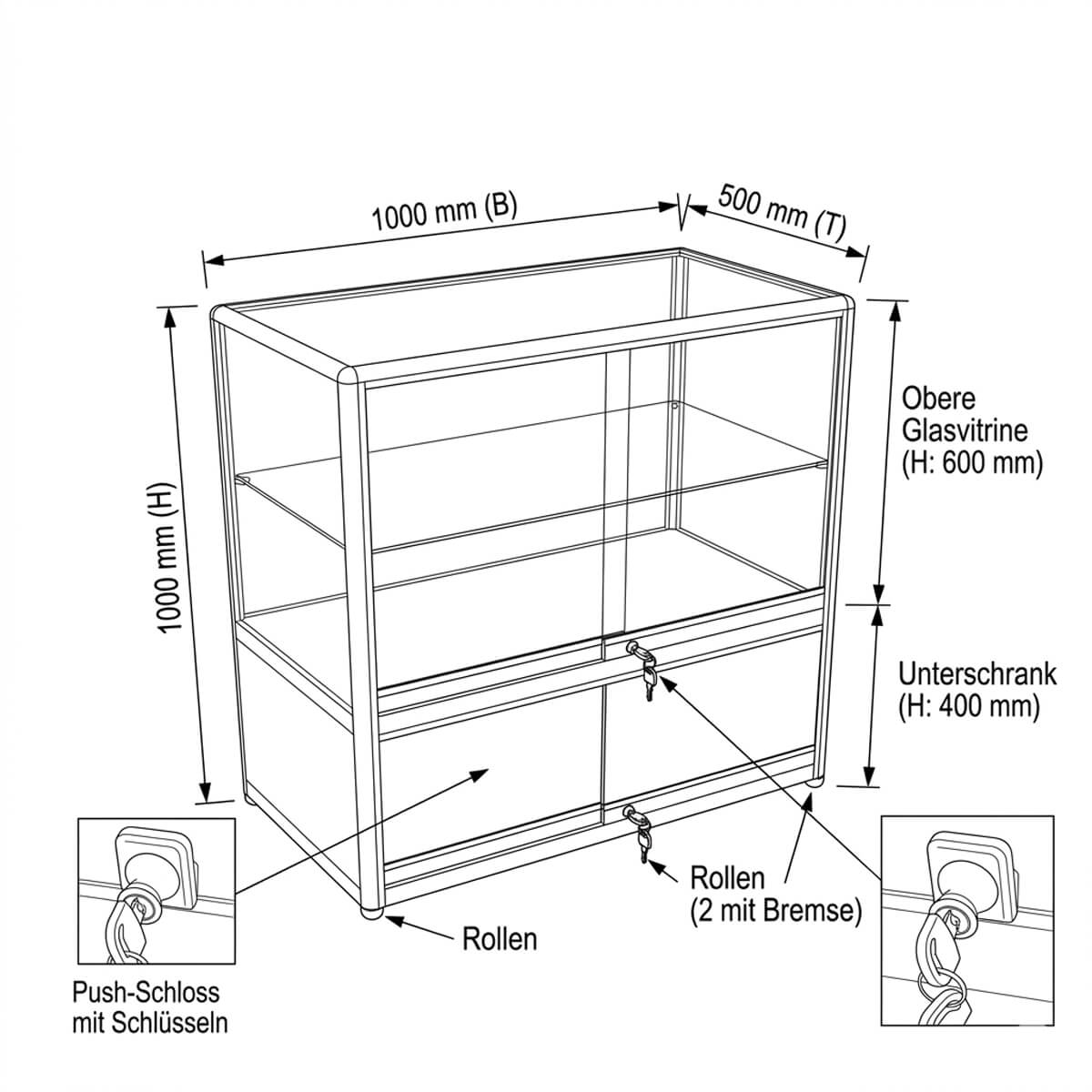 Glasvitrine-Theke_Unterschrank_skizze