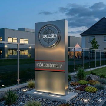 LED Werbepylon dekupiert