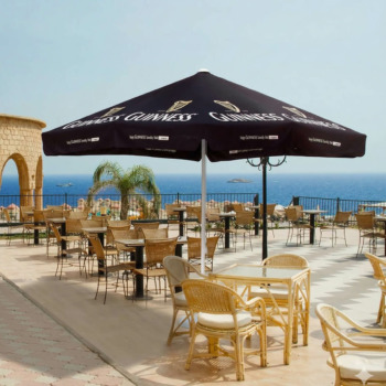 Gastroschirme quadrat, inkl. Druck