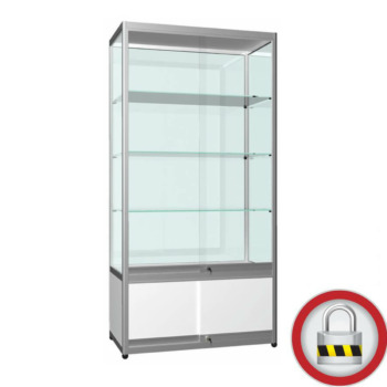 Glasvitrine Schiebetüre mit Unterschrank