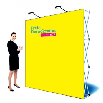 Messe Faltwand Textil FDP