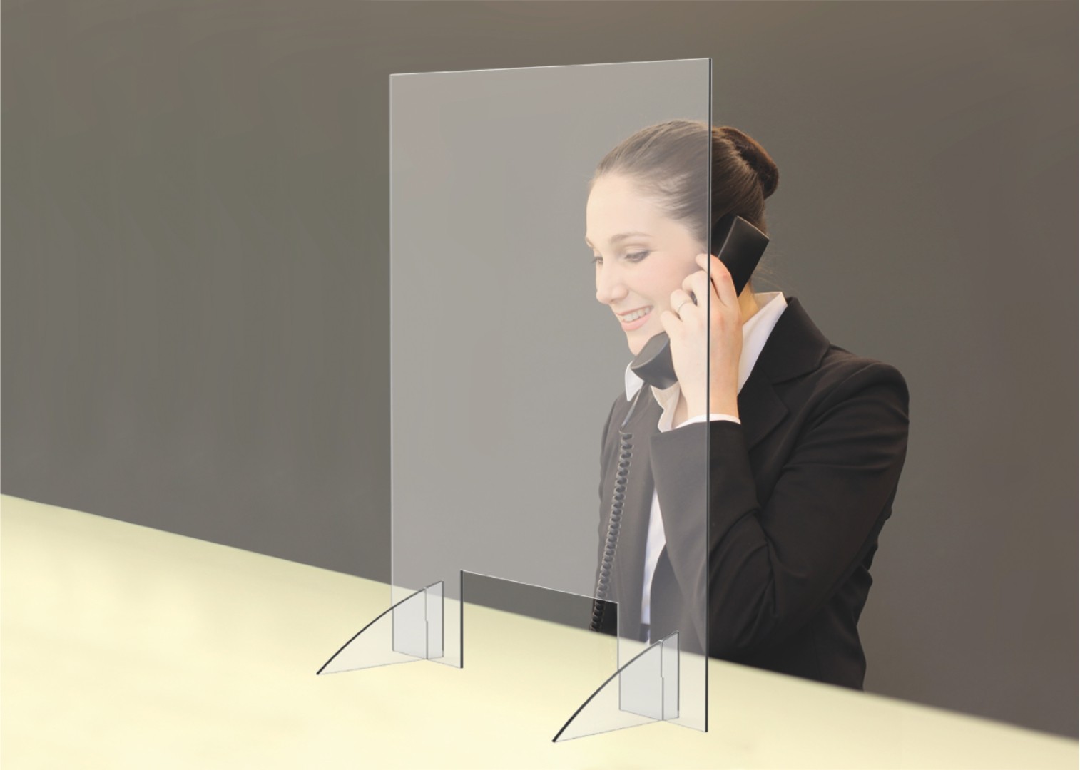 Hygiene Schutzwand-Theke 500x750mm Hygiene Schutzwand-Theke 500x750mm