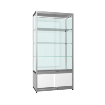 Glasvitrine mit Schiebetür