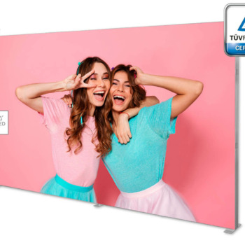 LED Messewand mit Kedersystem, inkl. Druck