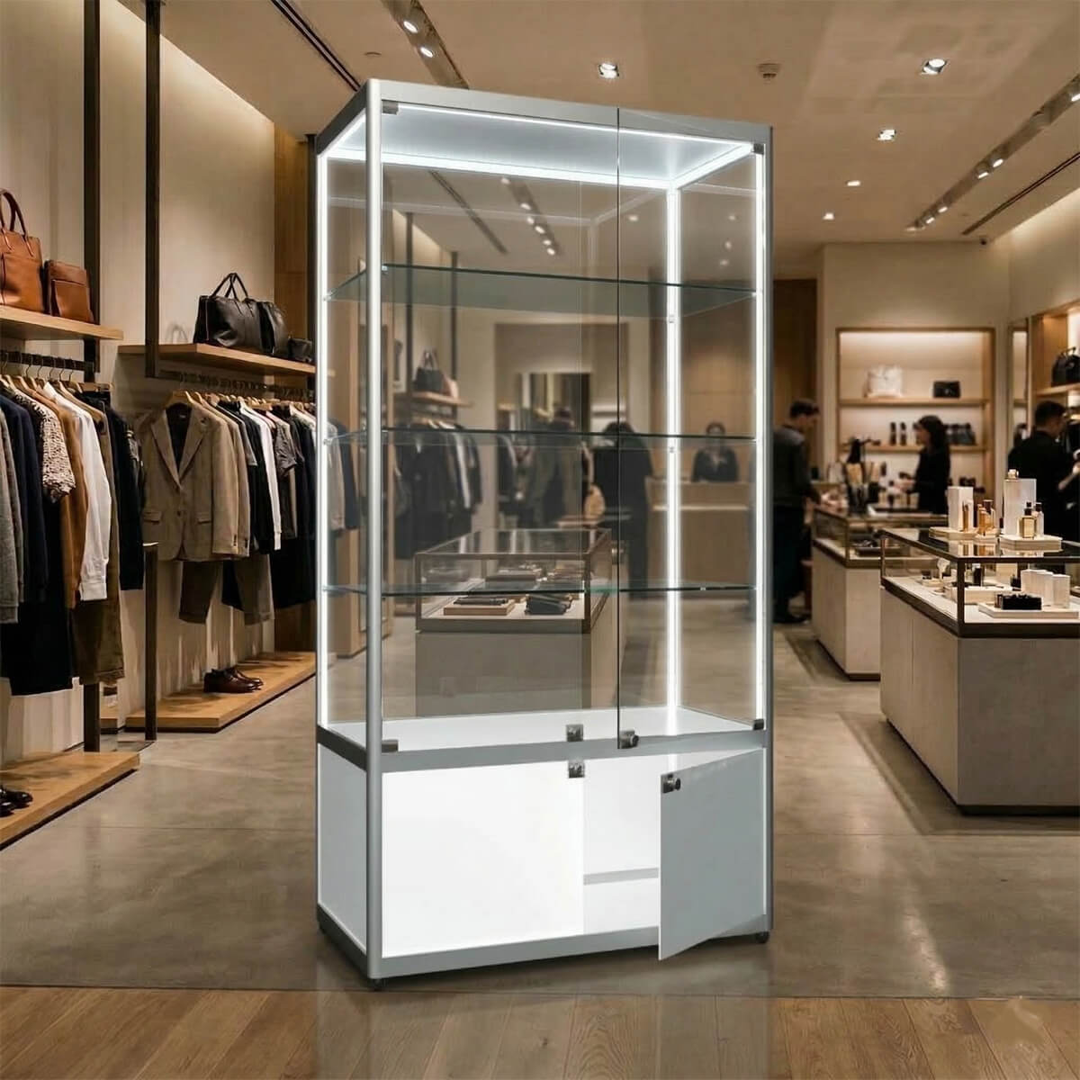 Glasvitrine_zweituerig_mitUnterschrank_2