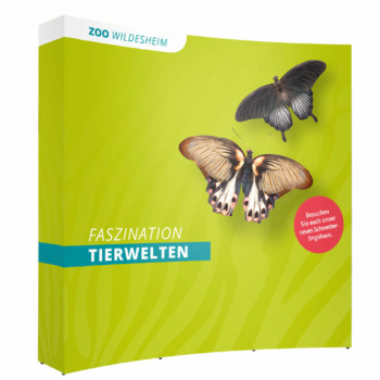Messewand Textil mit Klettsystem, inkl. Druck