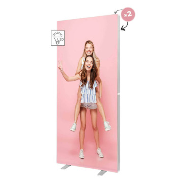 LED Messewand PRO, inkl. Druck