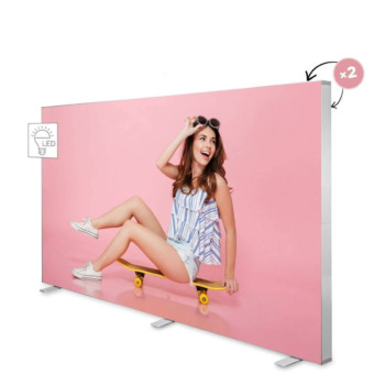 LED Messewand LUMEN, inkl. Druck