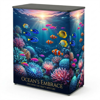 LED Messetheke SEG, inkl. Druck